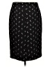 Ann Taylor 100% Polyester Print Black Formal Skirt Size 10 - photo 2