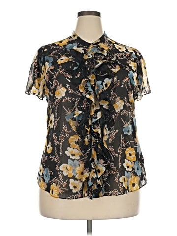 Lauren by Ralph Lauren Short Sleeve Blouse (view 1)