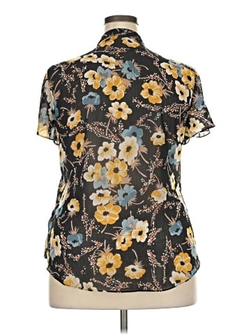 Lauren by Ralph Lauren Short Sleeve Blouse (view 2)