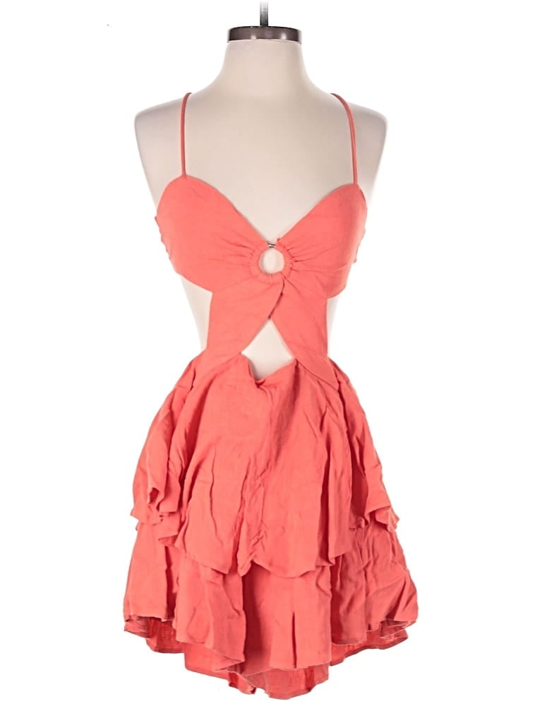 Pre-owned Saints + Secrets Romper In Orange