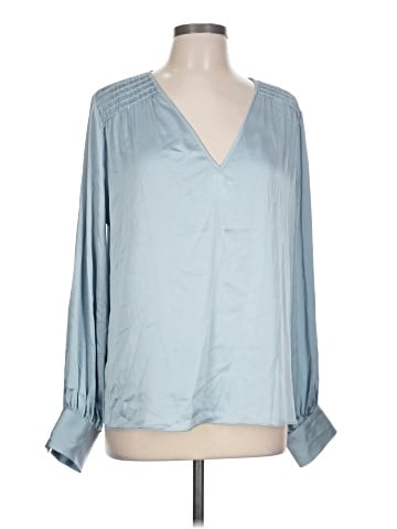 White House Black Market Long Sleeve Blouse (view 1)