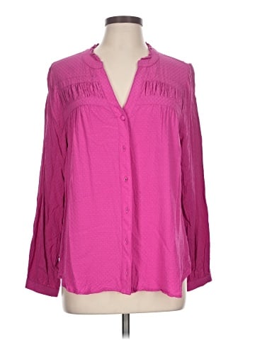 Lane Bryant Long Sleeve Blouse (view 1)