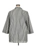 Chico's 100% Cotton Stripes Silver 3/4 Sleeve Button-Down Shirt Size XXL (4) - photo 2