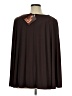 IMAN Brown Long Sleeve Top Size XL - photo 2