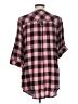 Torrid Plaid Pink 3/4 Sleeve Blouse Size Lg Plus (0) - photo 2