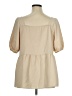 P.S. Kate 100% Polyester Tan Short Sleeve Blouse Size 1X - photo 2