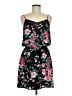 Express 100% Polyester Floral Black Casual Dress Size M - photo 1