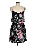 Express 100% Polyester Floral Black Casual Dress Size M - photo 2