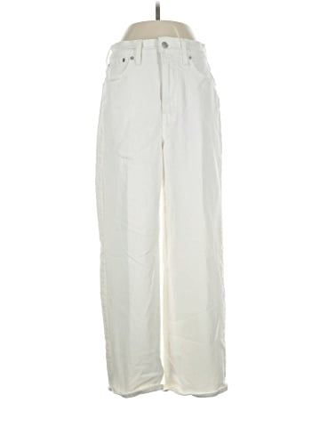 Madewell The Perfect Vintage Wide-Leg Crop Jean in Tile White (view 1)