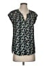 Daniel Rainn 100% Polyester Floral Black Short Sleeve Blouse Size XS - photo 1