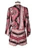 Angie 100% Rayon Paisley Red Pink Romper Size M - photo 2
