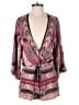 Angie 100% Rayon Paisley Red Pink Romper Size M - photo 1