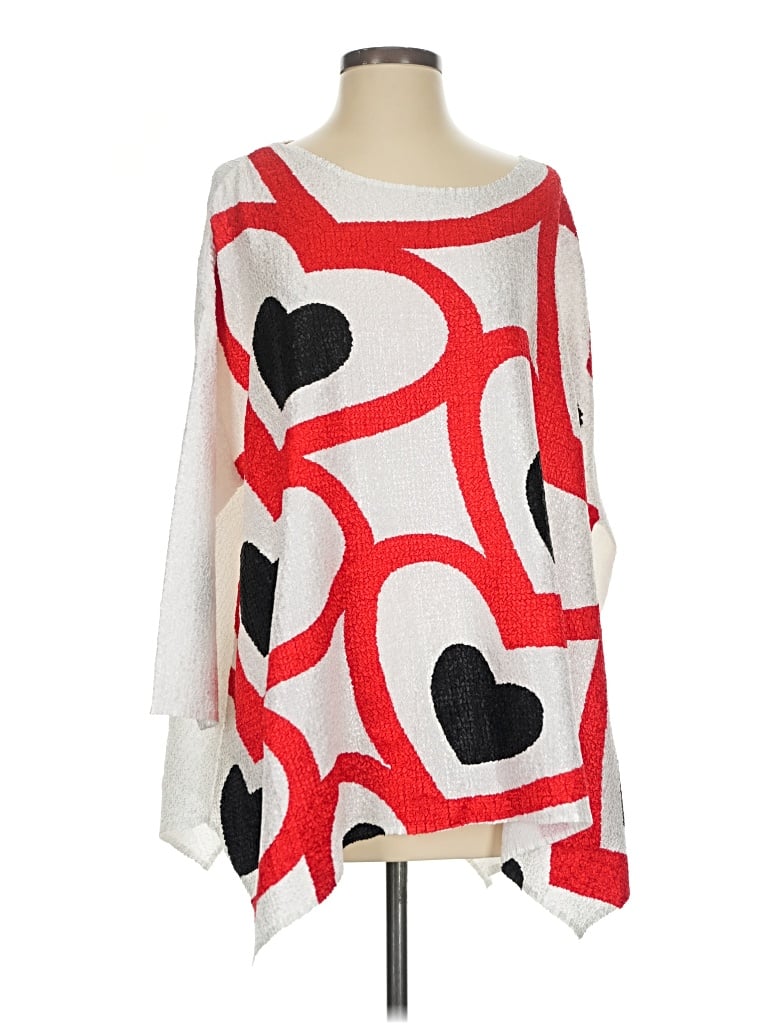 Pre-owned Berek Long Sleeve Blouse In Red