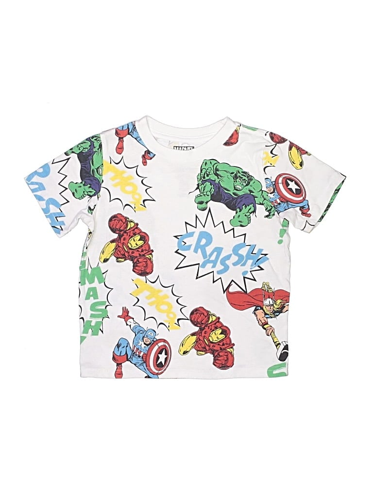 Pre-owned Marvel Kids' Short Sleeve T-shirt In White