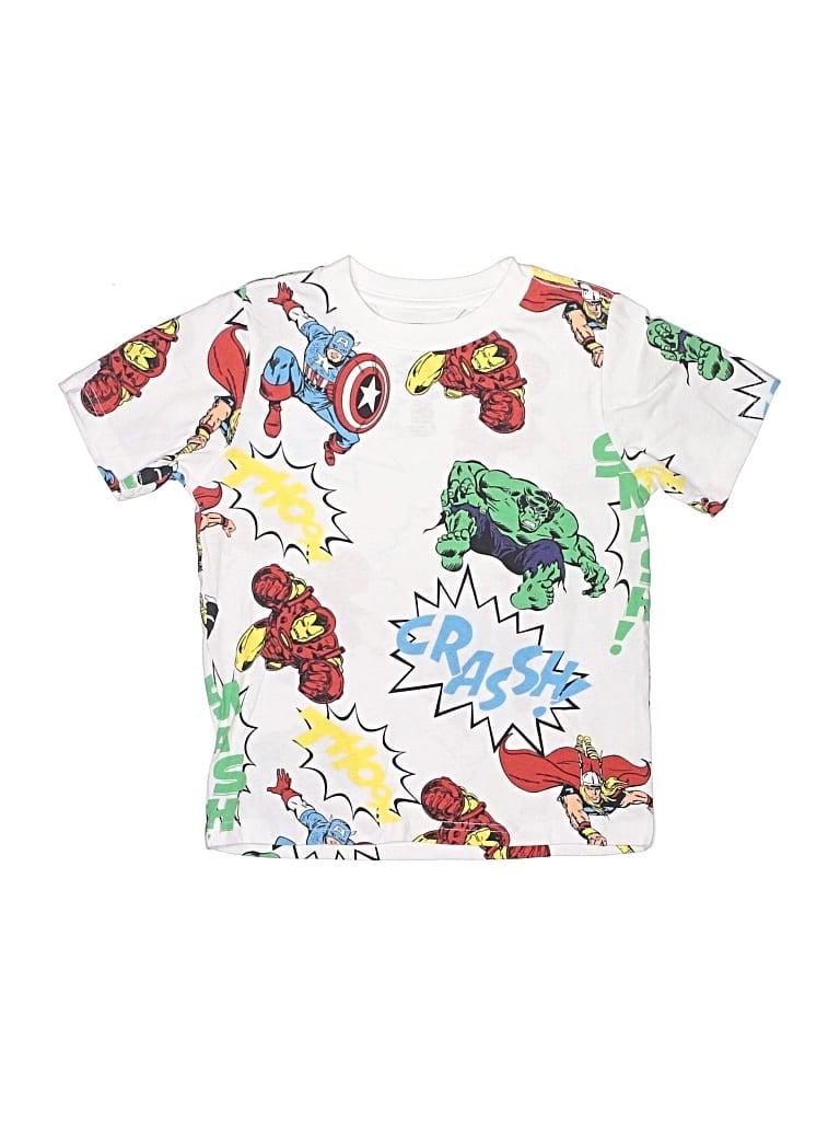 Pre-owned Marvel Kids' Short Sleeve T-shirt In White