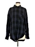 Sanctuary Checkered-gingham Black Long Sleeve Button-Down Shirt Size M - photo 1