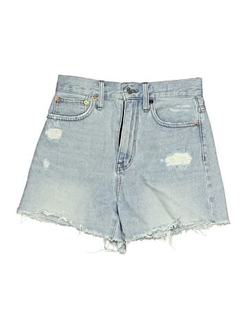 Madewell The Momjean Short in Byers Wash: Ripped Edition (view 1)