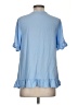 Assorted Brands 100% Rayon Blue Short Sleeve Blouse Size Sm Maternity - photo 2