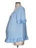Assorted Brands 100% Rayon Blue Short Sleeve Blouse Size Sm Maternity - photo 5