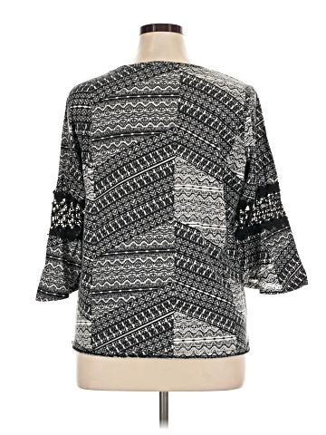NY Collection 3/4 Sleeve Top (view 2)