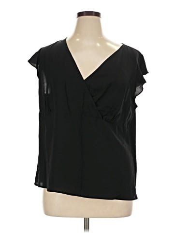 Alfani Short Sleeve Silk Top (view 1)