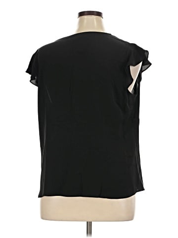 Alfani Short Sleeve Silk Top (view 2)