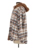 American Eagle Outfitters Plaid Brown Coat Size L - photo 5
