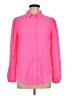 Lilly Pulitzer 100% Polyester Polka Dots Pink Long Sleeve Blouse Size L - photo 1
