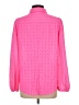Lilly Pulitzer 100% Polyester Polka Dots Pink Long Sleeve Blouse Size L - photo 2
