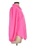 Lilly Pulitzer 100% Polyester Polka Dots Pink Long Sleeve Blouse Size L - photo 4