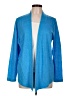 Chico's 100% Linen Blue Cardigan Size Lg (2) - photo 1