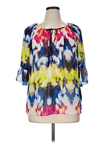 Milly 3/4 Sleeve Blouse (view 1)