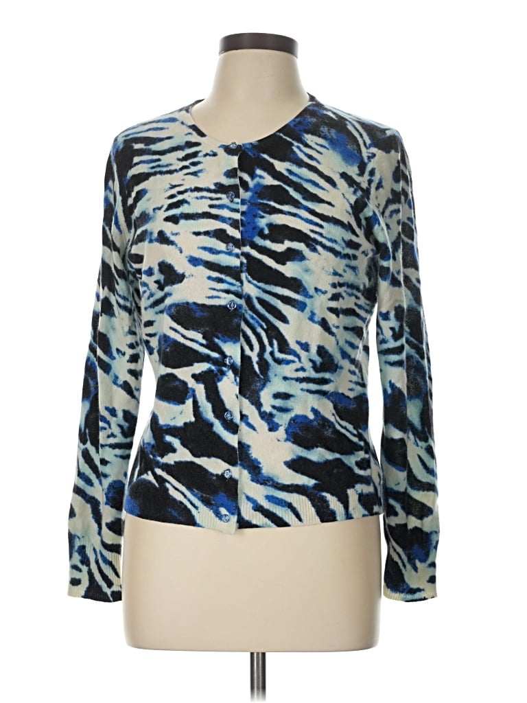 Pre-owned Madison Cashmere Pullover Sweater In Blue