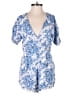 Trixxi 100% Rayon Print Blue Romper Size M - photo 1