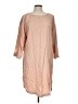 Three Dots Solid Tan Casual Dress Size L - photo 1