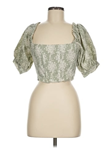 Olivaceous Short Sleeve Blouse (view 1)