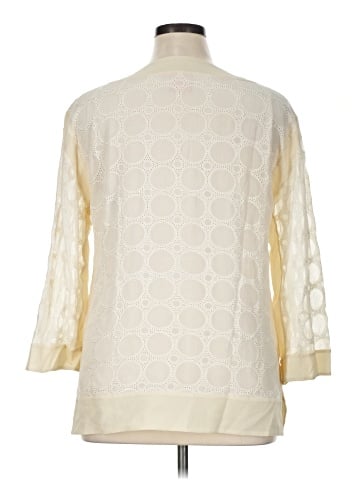 Tory Burch 3/4 Sleeve Silk Top (view 2)
