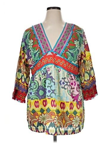 Johnny Was 3/4 Sleeve Blouse (view 1)