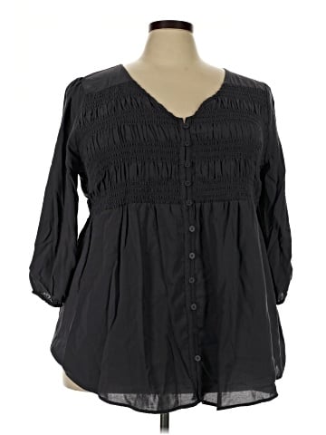 Torrid 3/4 Sleeve Blouse (view 1)