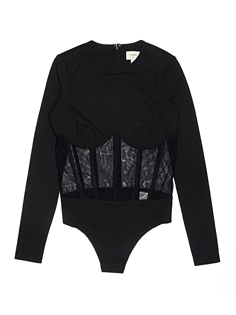 Pre-owned Cami Nyc Bodysuit In Black