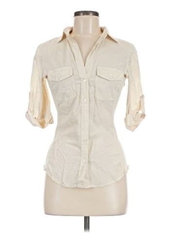 James Perse 3/4 Sleeve Button-Down Shirt (view 1)