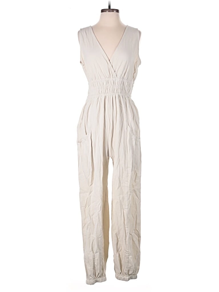 Pre-owned Cider Jumpsuit In Ivory