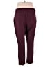 Cato Solid Burgundy Active Pants Size 18 - photo 2