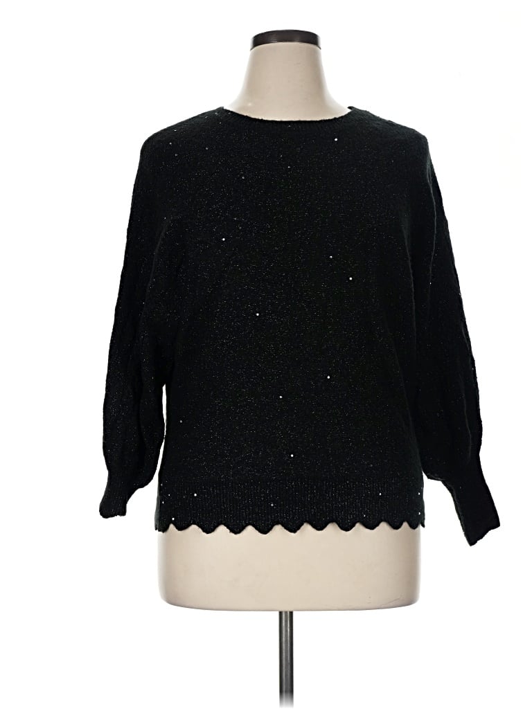Pre-owned Elle Pullover Sweater In Black