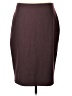 Express Solid Burgundy Formal Skirt Size 12 - photo 1
