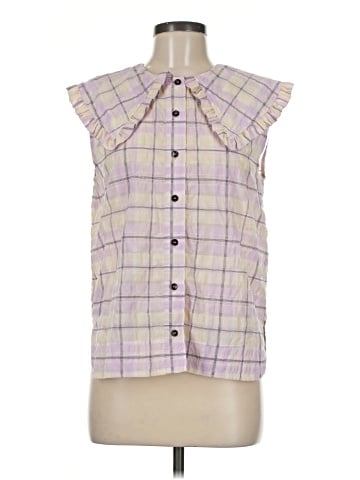 Ganni Sleeveless Button-Down Shirt (view 1)