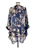 ASOS 100% Polyester Blue Kimono Size 8 - photo 2