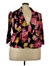 Elle Floral Black Blazer Size 2X - photo 1