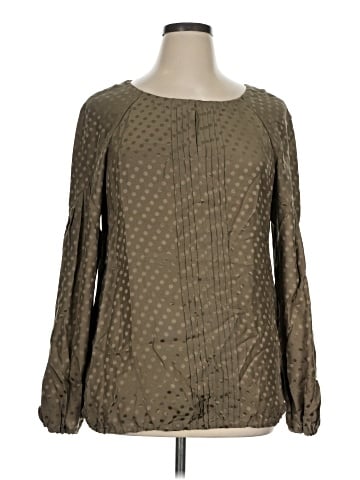 Tory Burch Long Sleeve Silk Top (view 1)