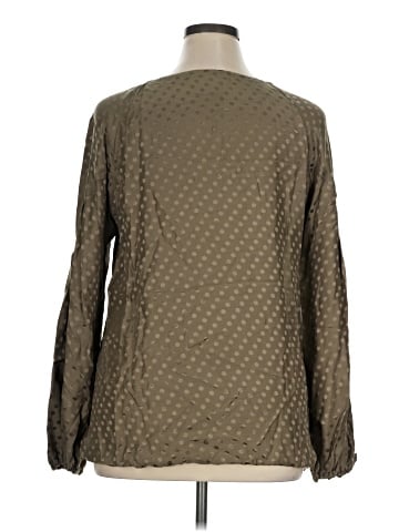 Tory Burch Long Sleeve Silk Top (view 2)